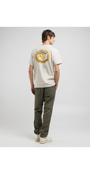 リラックスフィット ヘビーコットンジャ－ジーHAWAIANプリントＴシャツ 詳細画像
